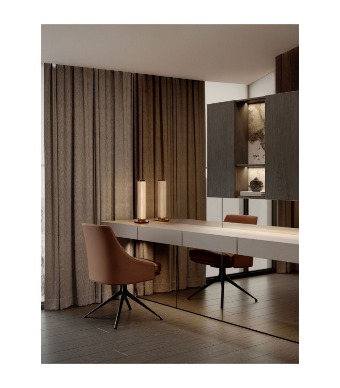 Essenzo Integrated LED Table Lamp Antique Brass LED 11W 605lm 3000K-2