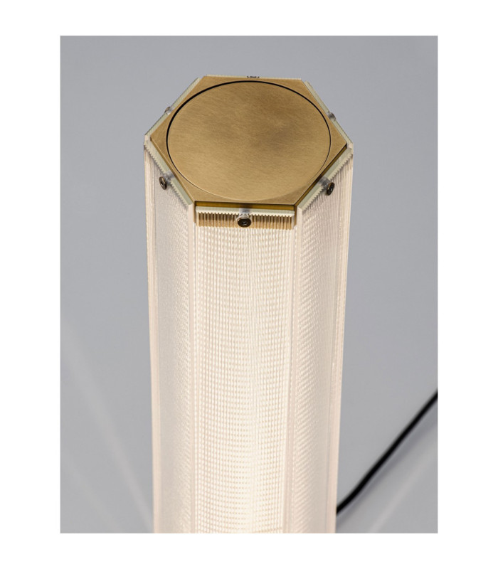 Essenzo Integrated LED Table Lamp Antique Brass LED 11W 605lm 3000K-5