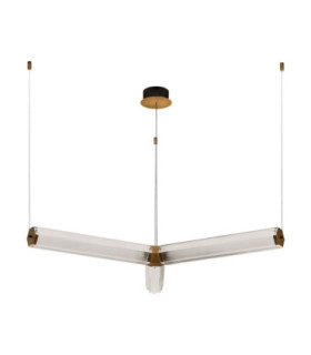 Essenzo Integrated LED Pendant Ceiling Light Antique Brass Triac Dimmable LED 23W 1265lm 3000K-1