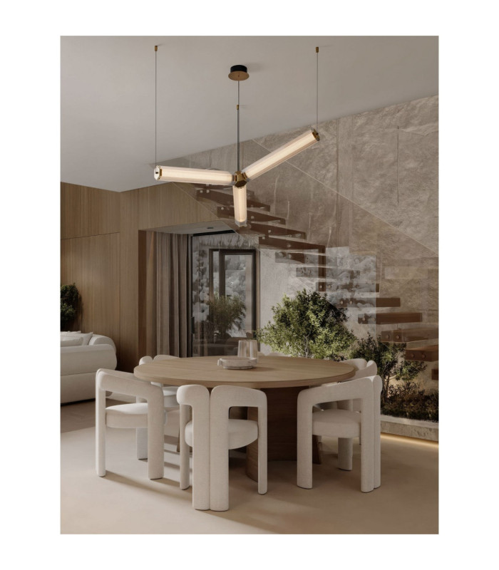 Essenzo Integrated LED Pendant Ceiling Light Antique Brass Triac Dimmable LED 23W 1265lm 3000K-2