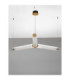 Essenzo Integrated LED Pendant Ceiling Light Antique Brass Triac Dimmable LED 23W 1265lm 3000K-6