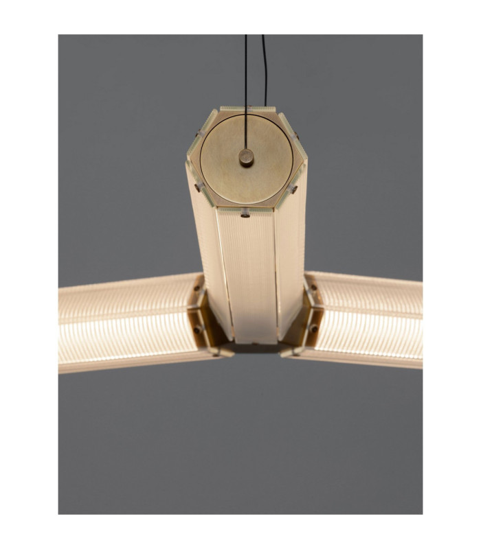 Essenzo Integrated LED Pendant Ceiling Light Antique Brass Triac Dimmable LED 23W 1265lm 3000K-8