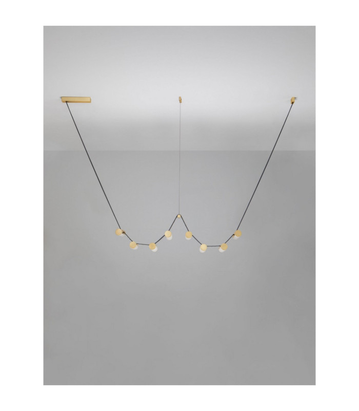 Luma Integrated LED Pendant Ceiling Light Antique Brass Triac Dimmable LED 31W 1705lm 3000K-3