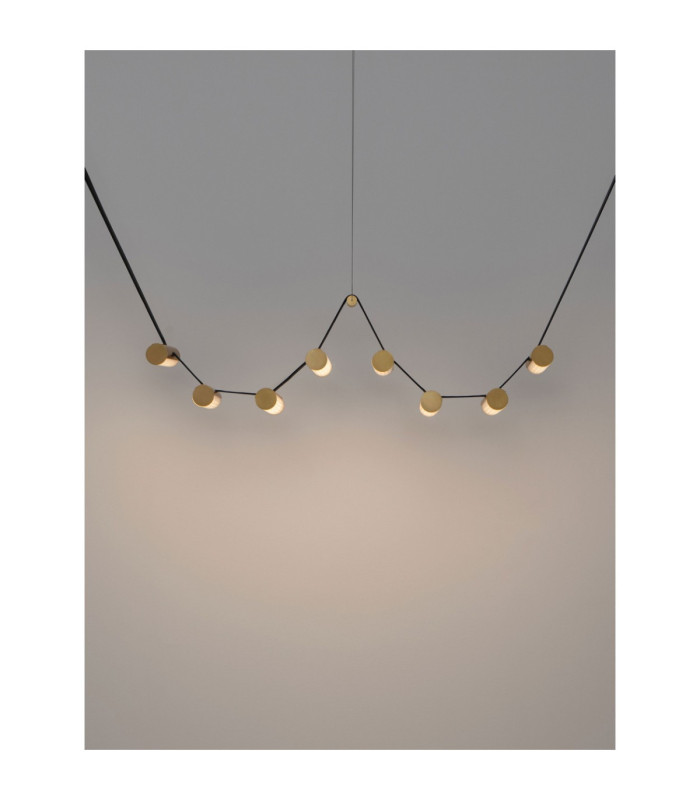 Luma Integrated LED Pendant Ceiling Light Antique Brass Triac Dimmable LED 31W 1705lm 3000K-8