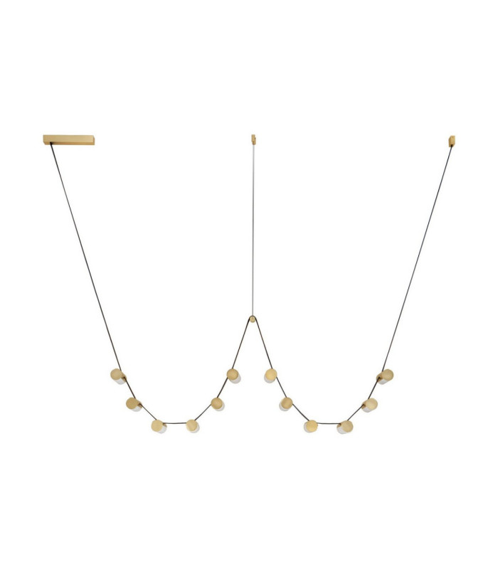Luma Integrated LED Pendant Ceiling Light Antique Brass Triac Dimmable LED 52W 2860lm 3000K-1