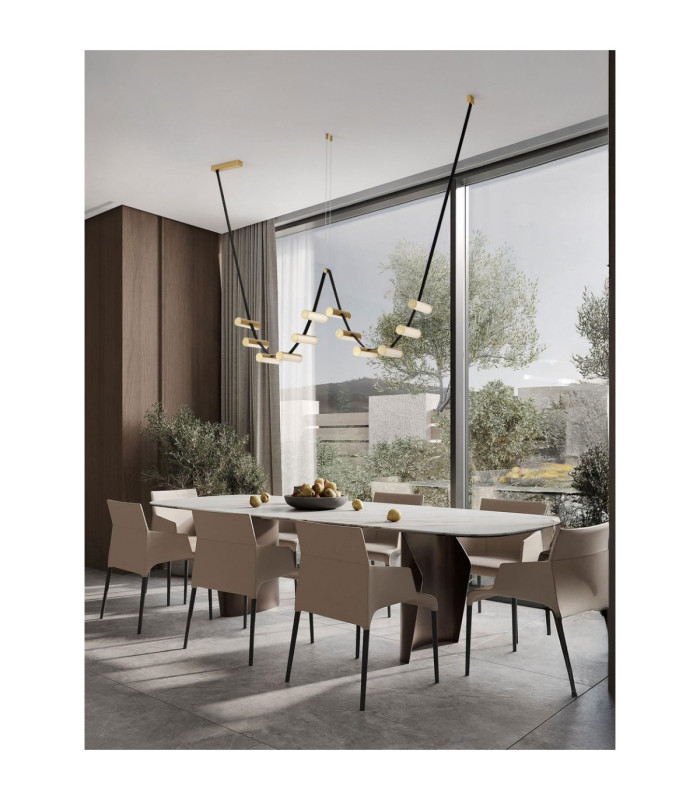 Luma Integrated LED Pendant Ceiling Light Antique Brass Triac Dimmable LED 52W 2860lm 3000K-2