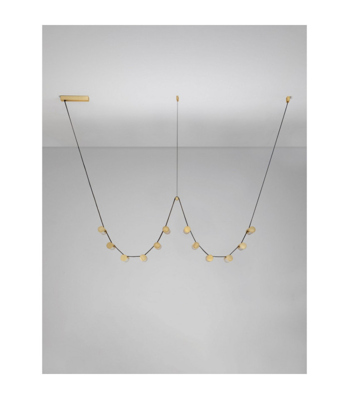 Luma Integrated LED Pendant Ceiling Light Antique Brass Triac Dimmable LED 52W 2860lm 3000K-3