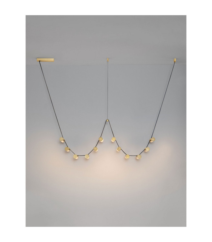 Luma Integrated LED Pendant Ceiling Light Antique Brass Triac Dimmable LED 52W 2860lm 3000K-4