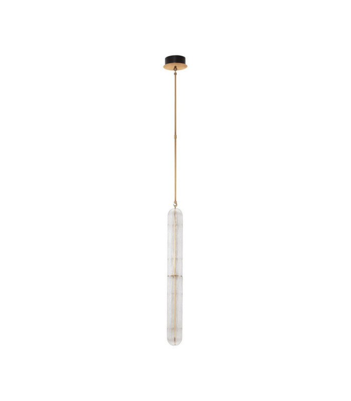 Gloree Slim Pendant Ceiling Light Antique Brass Triac Dimmable LED 20W 1200lm 3000K-1