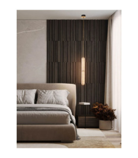 Gloree Slim Pendant Ceiling Light Antique Brass Triac Dimmable LED 20W 1200lm 3000K-2