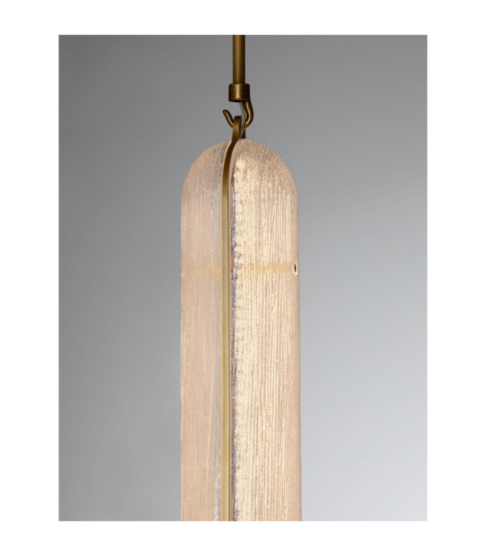 Gloree Slim Pendant Ceiling Light Antique Brass Triac Dimmable LED 20W 1200lm 3000K-5