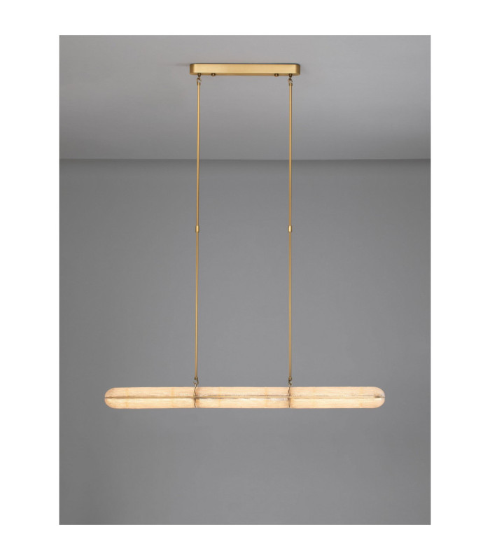 Gloree Bar Pendant Ceiling Light Antique Brass Triac Dimmable LED 23W 1380lm 3000K-4