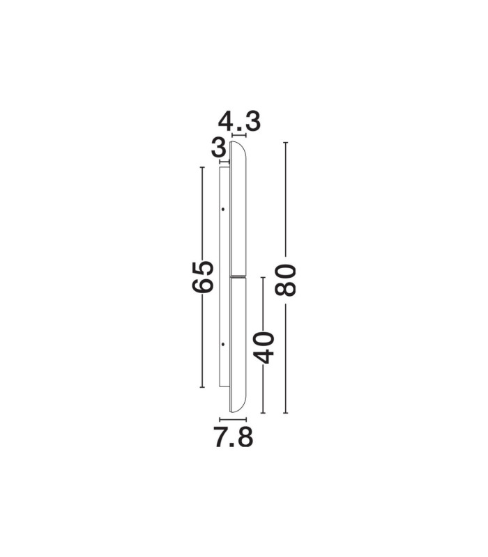 Gloree Integrated LED Wall Lamp Antique Brass LED 12W 720lm 3000K-9