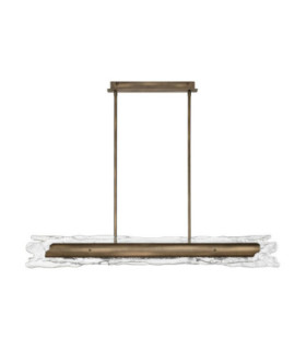 Velar Bar Pendant Ceiling Light Antique Brass Triac Dimmable LED 56W 1161lm 3000K-1