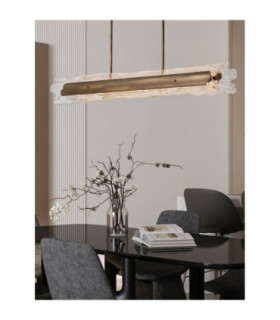 Velar Bar Pendant Ceiling Light Antique Brass Triac Dimmable LED 56W 1161lm 3000K-2