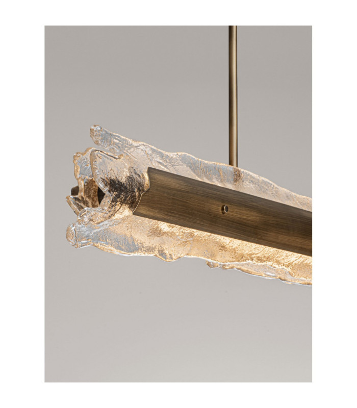 Velar Bar Pendant Ceiling Light Antique Brass Triac Dimmable LED 56W 1161lm 3000K-8