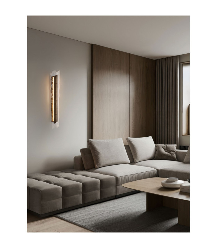 Velar Integrated LED Wall Lamp Antique Brass Triac Dimmable LED 24W 355lm 3000K-2