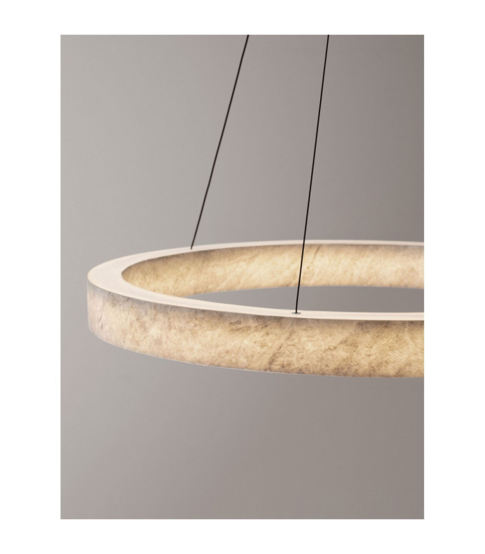 Valley Integrated LED Pendant Ceiling Light Natural Marble Black Triac Dimmable LED 30W 1950lm 3000K-5