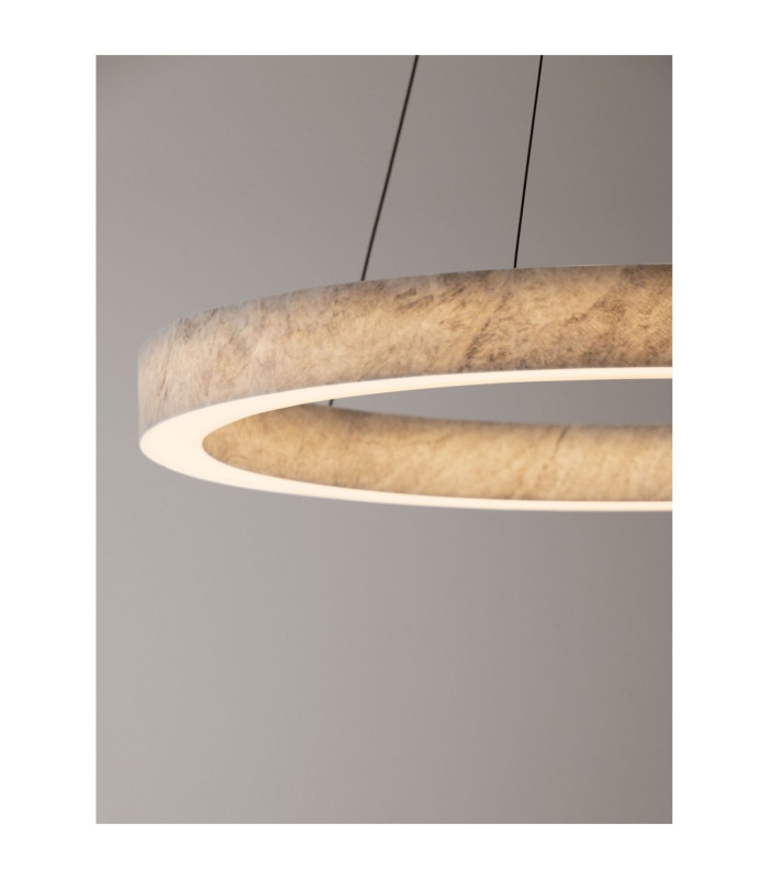 Valley Integrated LED Pendant Ceiling Light Natural Marble Black Triac Dimmable LED 30W 1950lm 3000K-6