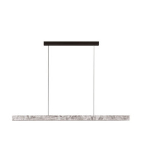 Valley Bar Pendant Ceiling Light Natural Marble Black Triac Dimmable LED 33W 1980lm 3000K-1