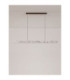 Valley Bar Pendant Ceiling Light Natural Marble Black Triac Dimmable LED 33W 1980lm 3000K-3