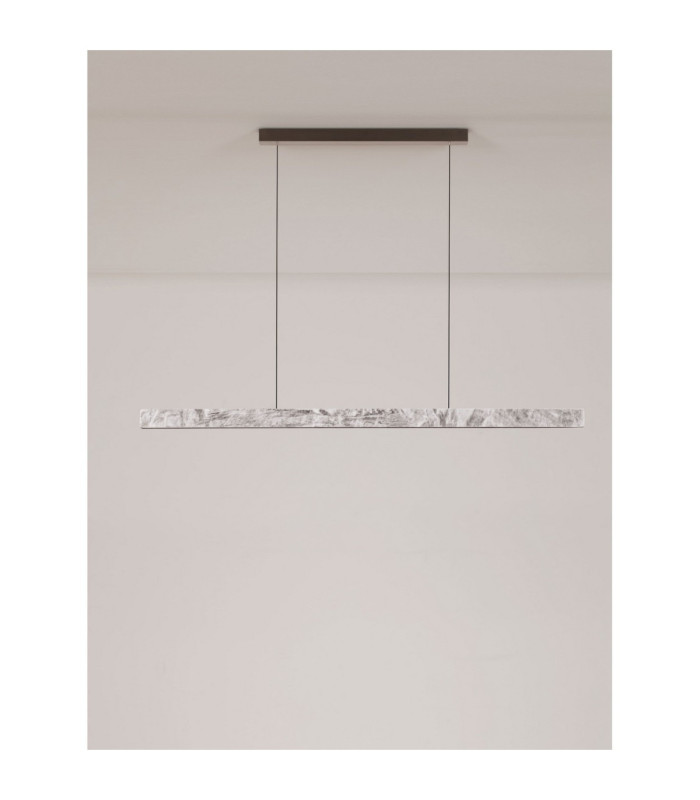 Valley Bar Pendant Ceiling Light Natural Marble Black Triac Dimmable LED 33W 1980lm 3000K-3