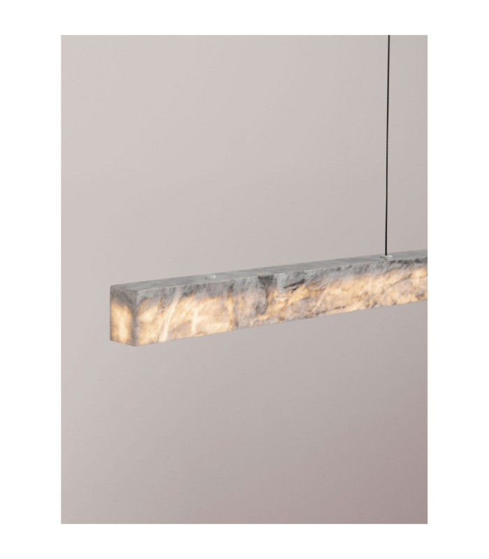Valley Bar Pendant Ceiling Light Natural Marble Black Triac Dimmable LED 33W 1980lm 3000K-5