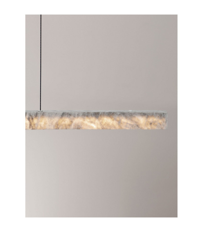 Valley Bar Pendant Ceiling Light Natural Marble Black Triac Dimmable LED 33W 1980lm 3000K-7