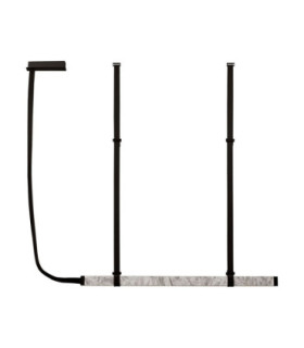 Valley Bar Pendant Ceiling Light Natural Marble Black Triac Dimmable LED 25W 1500lm 3000K-1