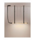 Valley Bar Pendant Ceiling Light Natural Marble Black Triac Dimmable LED 25W 1500lm 3000K-4