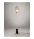 Shelina Glass Floor Lamp Antique Brass Black LED 6W 390lm 3000K-4