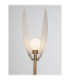 Shelina Glass Floor Lamp Antique Brass Black LED 6W 390lm 3000K-5