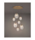 Shelina Cluster Pendant Ceiling Light Antique Brass Triac Dimmable LED 22W 1430lm 3000K-4