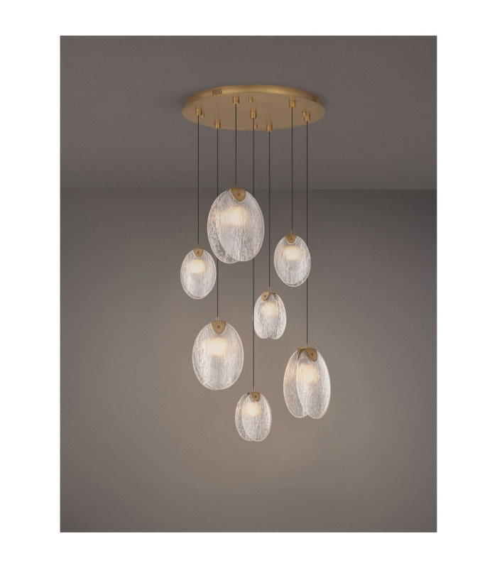 Shelina Cluster Pendant Ceiling Light Antique Brass Triac Dimmable LED 22W 1430lm 3000K-4