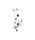 Shelina Cluster Pendant Ceiling Light Antique Brass Triac Dimmable LED 22W 1430lm 3000K-7