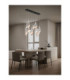 Seriq Bar Cluster Pendant Ceiling Light Matt Black Chrome Triac Dimmable LED 23W 668lm 3000K-2