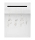 Seriq Bar Cluster Pendant Ceiling Light Matt Black Chrome Triac Dimmable LED 23W 668lm 3000K-3