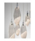 Seriq Bar Cluster Pendant Ceiling Light Matt Black Chrome Triac Dimmable LED 23W 668lm 3000K-6
