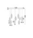 Seriq Bar Cluster Pendant Ceiling Light Matt Black Chrome Triac Dimmable LED 23W 668lm 3000K-7