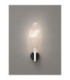 Seriq Wall Lamp Matt Black Chrome Triac Dimmable LED 3W 75lm 3000K-4