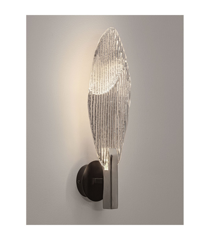 Seriq Wall Lamp Matt Black Chrome Triac Dimmable LED 3W 75lm 3000K-6