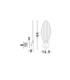 Seriq Wall Lamp Matt Black Chrome Triac Dimmable LED 3W 75lm 3000K-7