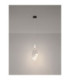 Seriq Pendant Ceiling Light Matt Black Chrome Triac Dimmable LED 3W 85lm 3000K-4