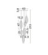 Seriq Cluster Pendant Ceiling Light Matt Black Chrome Triac Dimmable LED 14W 412lm 3000K-8