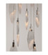 Seriq Round Cluster Pendant Ceiling Light Matt Black Chrome Triac Dimmable LED 23W 668lm 3000K-6