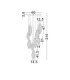 Seriq Round Cluster Pendant Ceiling Light Matt Black Chrome Triac Dimmable LED 23W 668lm 3000K-7