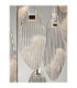 Seriq Cluster Pendant Ceiling Light Matt Black Chrome Triac Dimmable LED 44W 1398lm 3000K-6