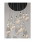 Seriq Cluster Pendant Ceiling Light Matt Black Chrome Triac Dimmable LED 44W 1398lm 3000K-7