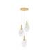 Bellina Cluster Pendant Ceiling Light Gold Triac Dimmable LED 10W 324lm 3000K-1