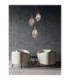 Bellina Cluster Pendant Ceiling Light Gold Triac Dimmable LED 10W 324lm 3000K-2